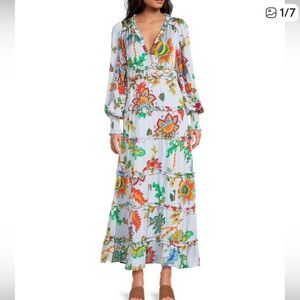 Chelsea & Violet Multicolor Floral Long Sleeve Dress